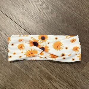 Sunflower twist headband
